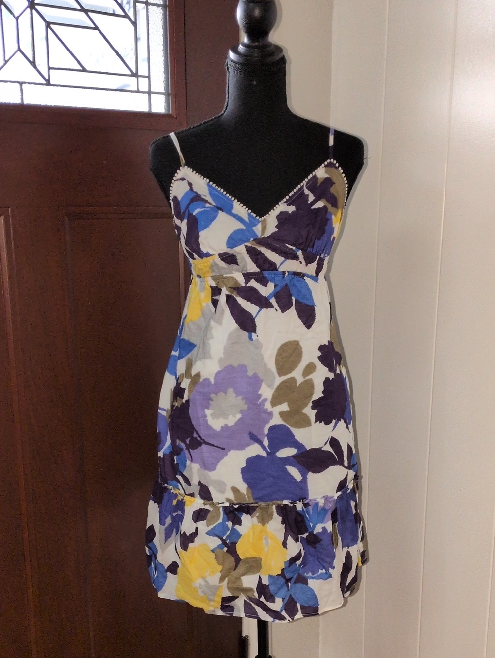 American Eagle Floral Spaghetti-Strap Summer Dress Size 8